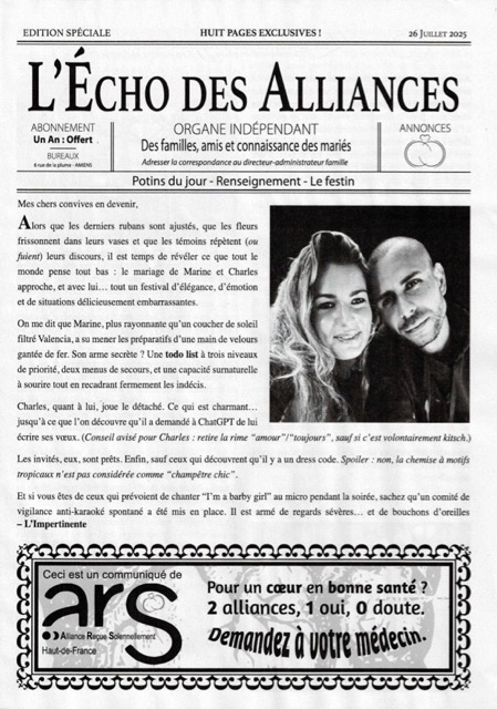 Gazette d'évènement