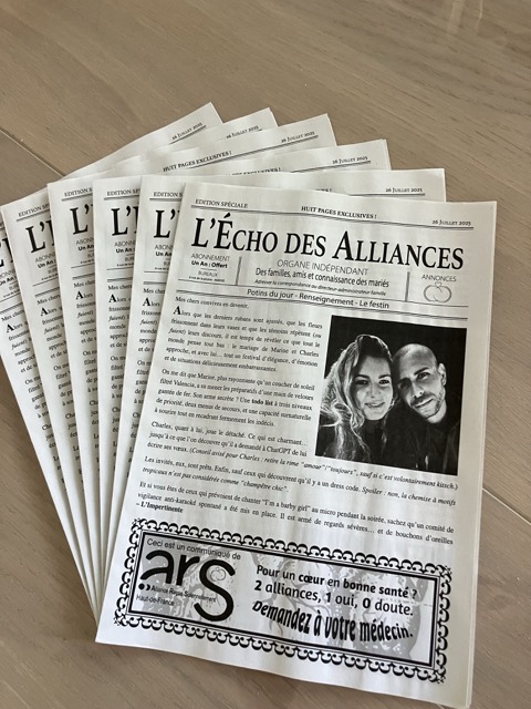 Gazette inprimé sur papier recyclé