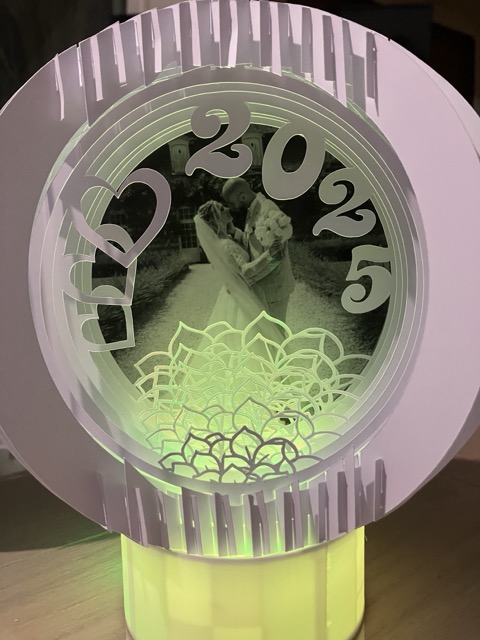 Lampe Globe 3D customisable, idéale pour les mariages, naissances et baptème